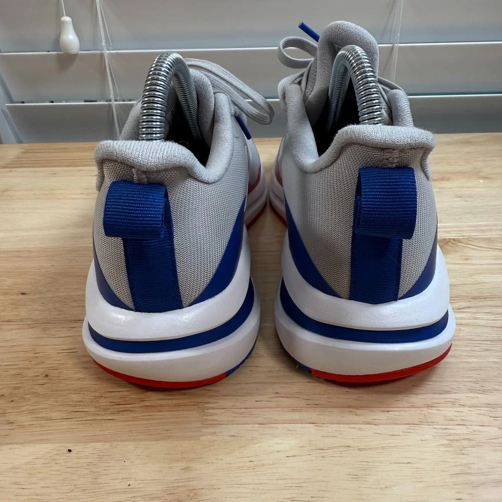 Adidas FortaRun J Athletic Sneakers Men's Gray Royal Blue Lace-Up Classic - 6‎